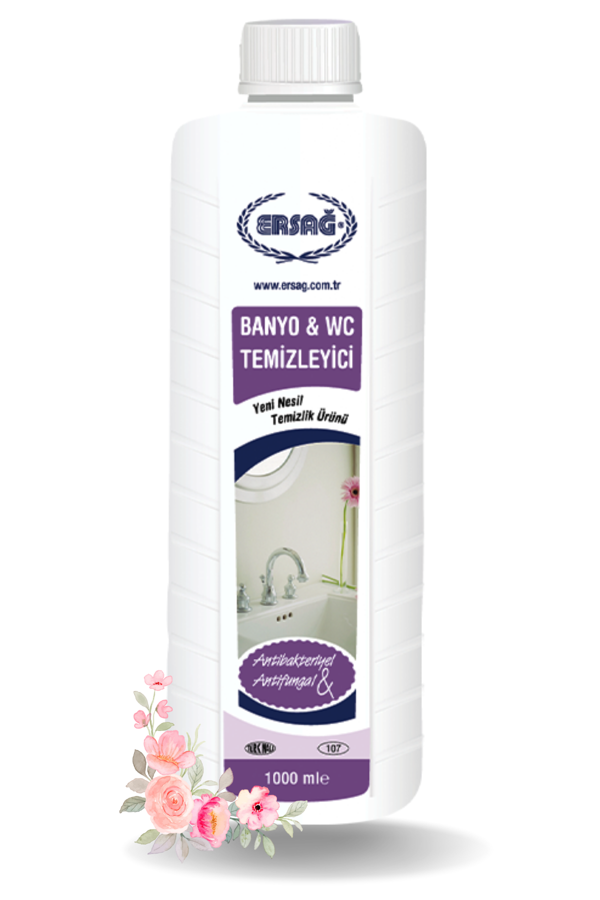 Ersağ Banyo Temizleyici, antibakteriyel banyo temizleyici, WC temizleyici, doğal banyo temizleyici, hidrojen peroksit temizleyici, kireç sökücü banyo temizleyici, duşakabin temizleyici, kimyasal içermeyen temizlik ürünü