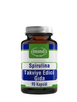 Ersağ Spirulina takviye edici gıda bitkisel kapsül