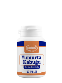 Ersağ Yumurta Kabuğu Tableti kalsiyum ve mineral destekli takviye edici gıda