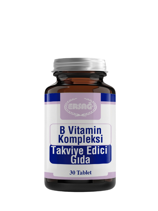 Enerji metabolizması ve sinir sistemi için B vitamini kompleksi takviyesi