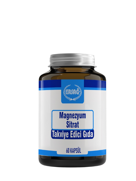 Yüksek emilimli magnezyum sitrat mineral takviyesi kapsülü