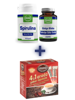 Spirulina doğal takviye edici gıda bitkisel kapsül