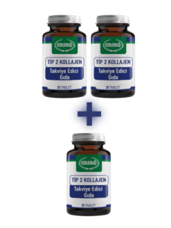Tip 2 Kollajen Tablet Eklem Sağlığı Takviyesi - 2 Alana 1 Hediye