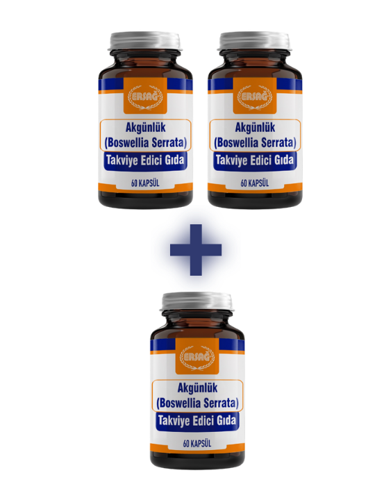 Akgünlük Boswellia Serrata Bitkisel Kapsül - 2 Alana 1 Hediye Avantajı
