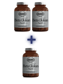 Bağışıklık sistemini destekleyen beta glukan kapsül takviye edici gıda 2 alana 1 hediye