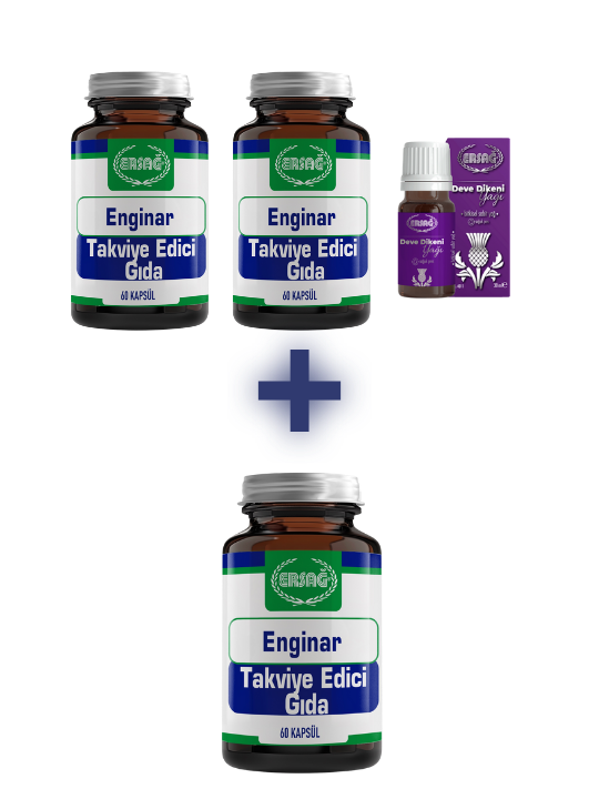 2 Adet Enginar Ekstresi Doğal Takviye Edici Gıda