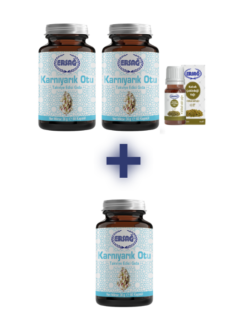 2 Adet Doğal Karnıyarık Otu Psyllium Husk Bitkisel Takviye