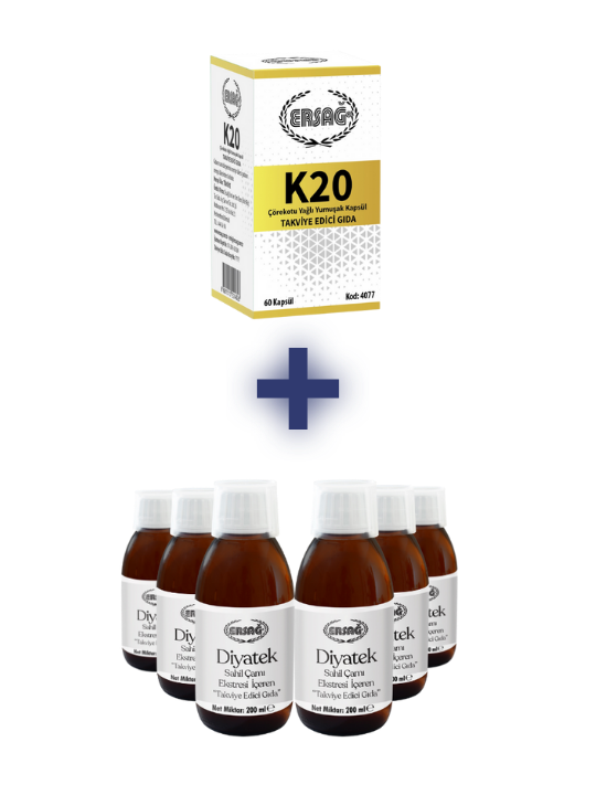 K20 Takviye Edici Gıda Alana Diyatek 6'lı Paket Hediye Avantajı
