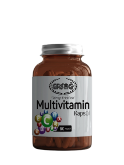 Günlük enerji ve bağışıklık desteği sağlayan multivitamin takviyesi kapsül